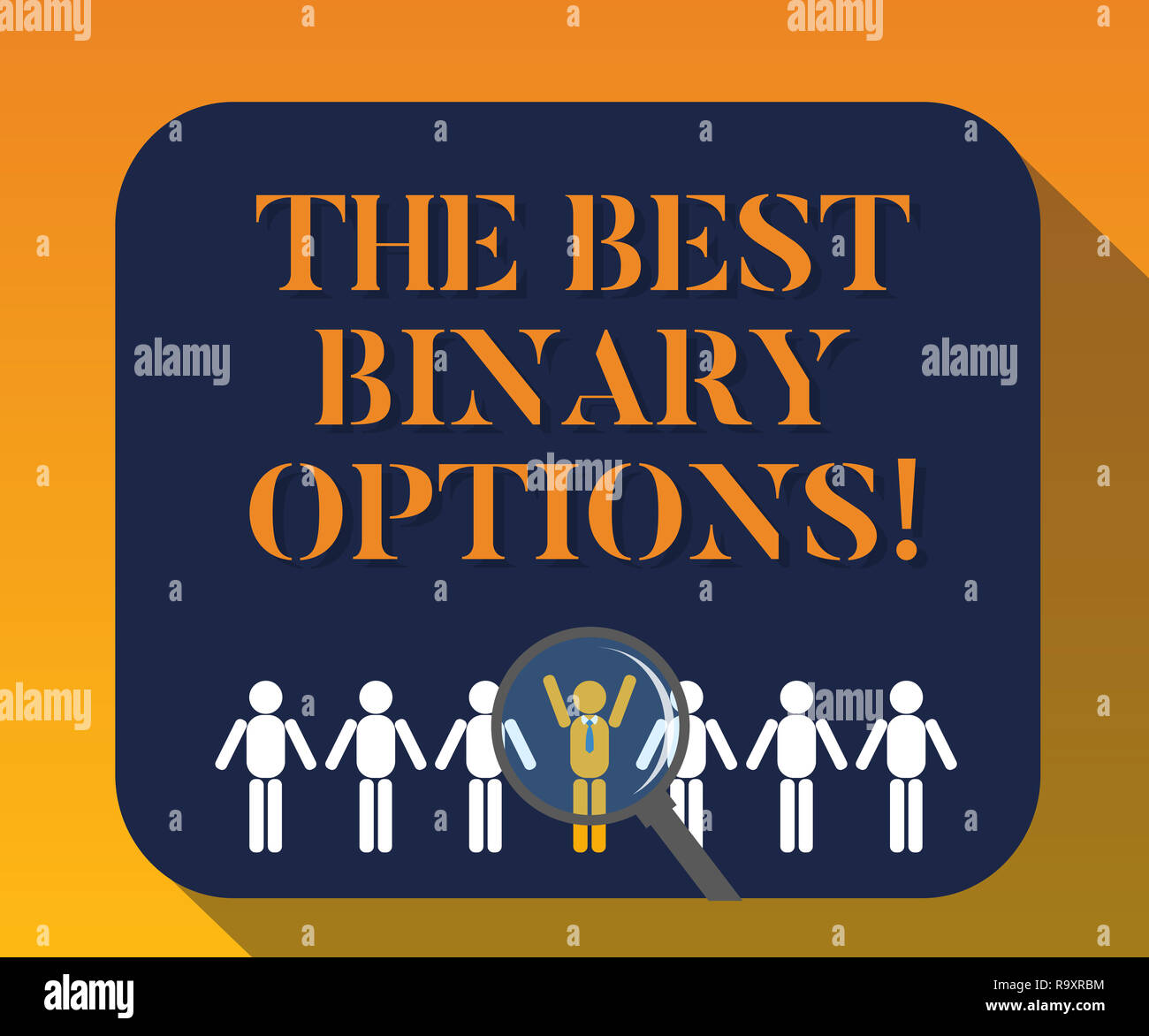 Handwriting Text the Best Binary Options. Concept Meaning Great