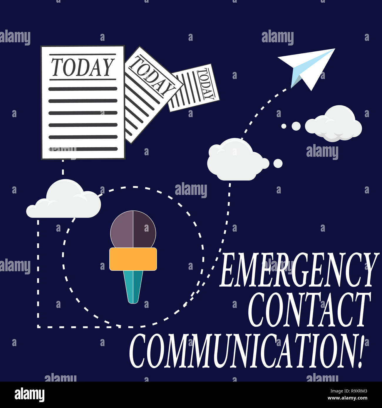 Text sign showing Emergency Contact Communication. Conceptual photo ...