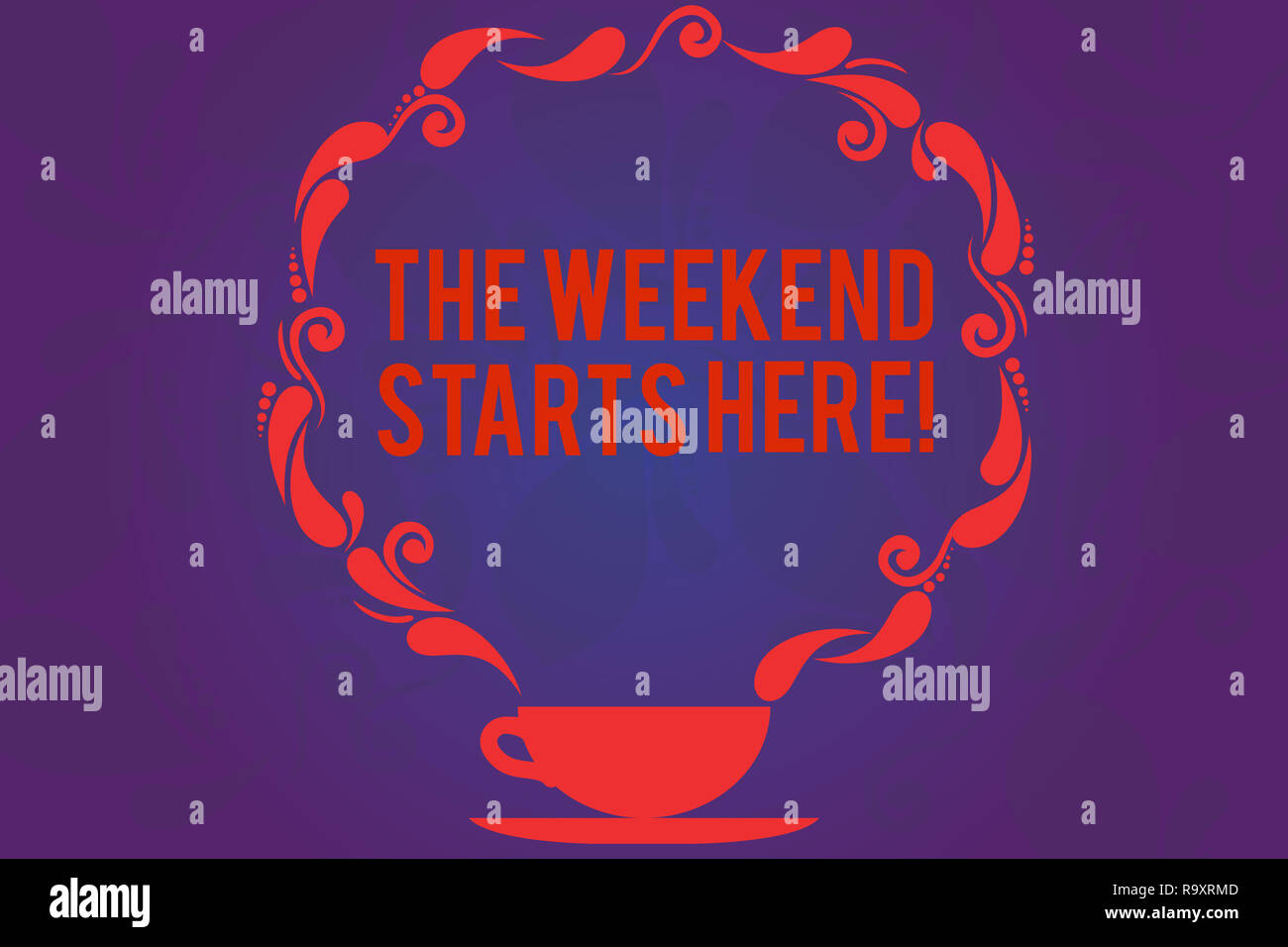 Pre Weekend Text sign showing The Weekend Starts Here. Conceptual photo Final of ...