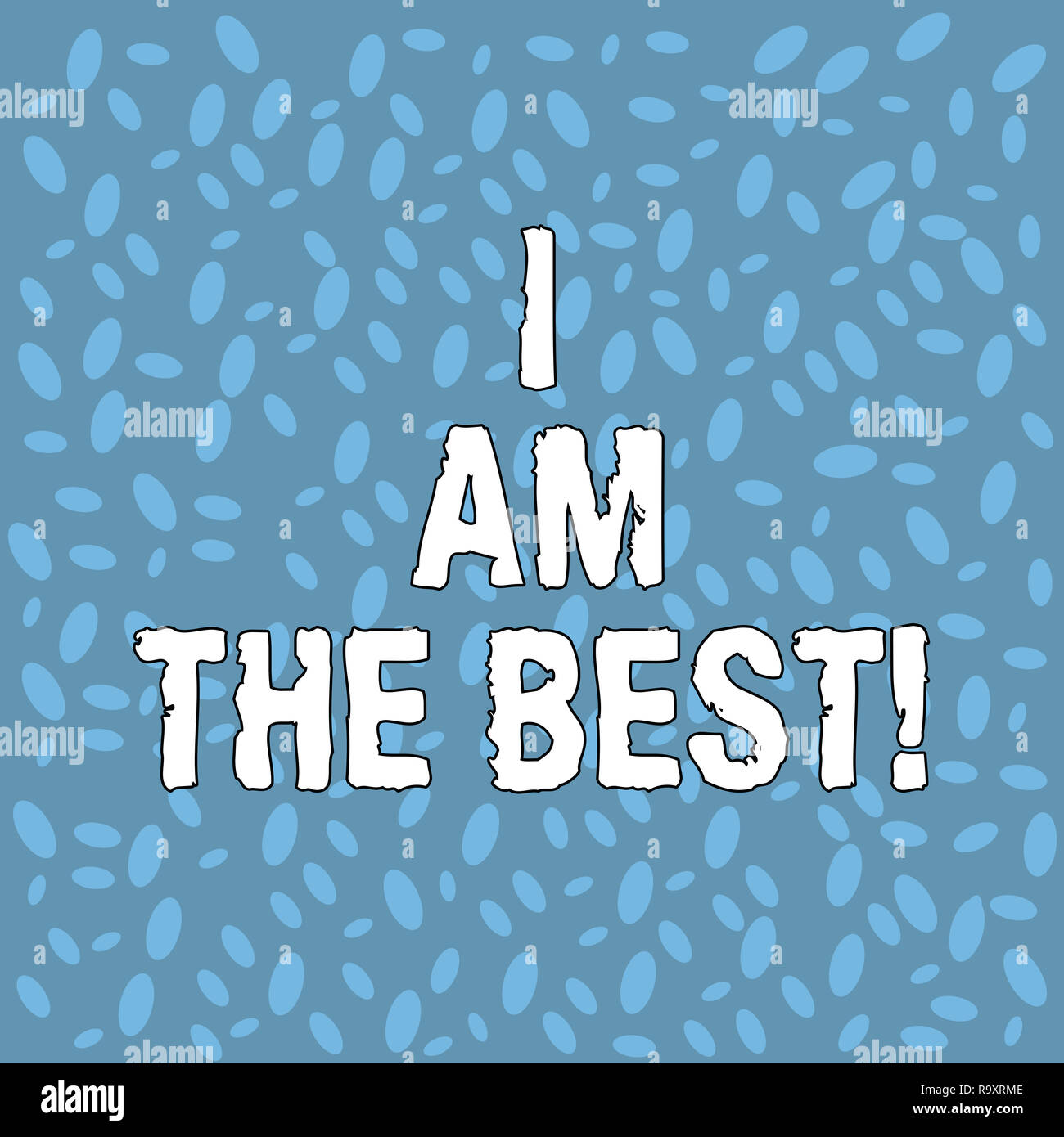 Handwriting text I Am The Best. Concept meaning Doing well in everything  Successful Skilled and top notch Various Halftone Oblong size in Random  Blank Stock Photo - Alamy