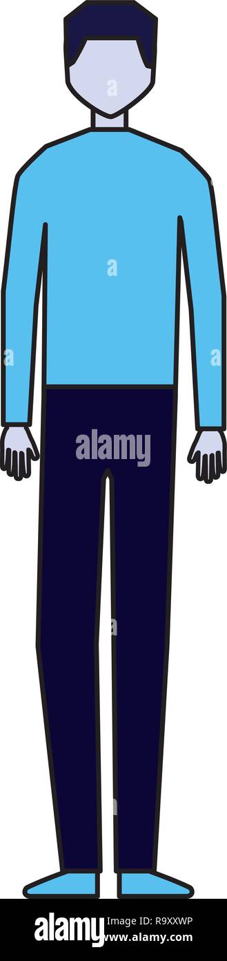 man character standing on white background Stock Vector Image & Art - Alamy