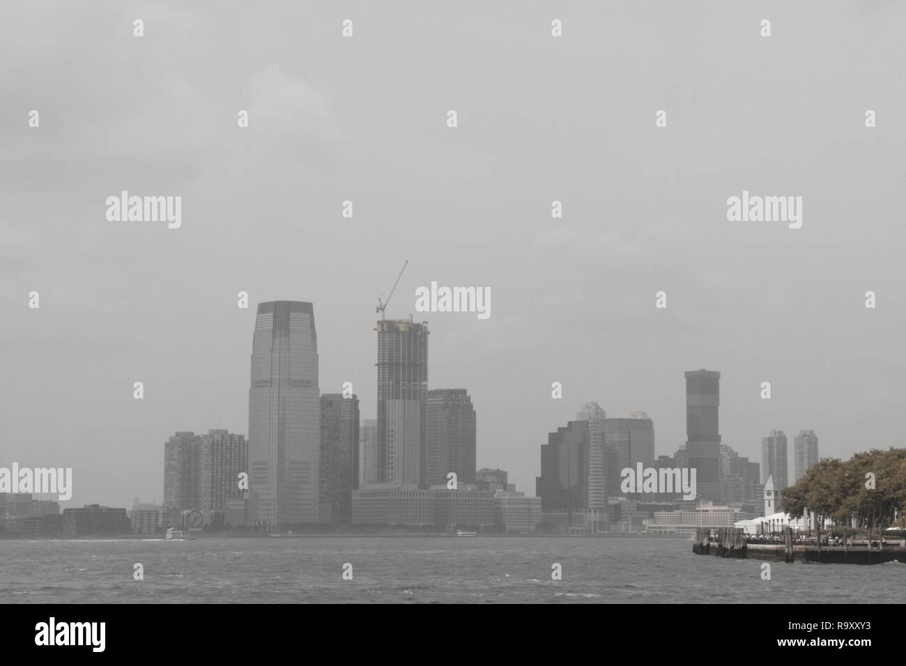NEW YORK, USA - August 31, 2018: Cloudy day in New York. View of Manhattan skyline in NYC Stock Photo