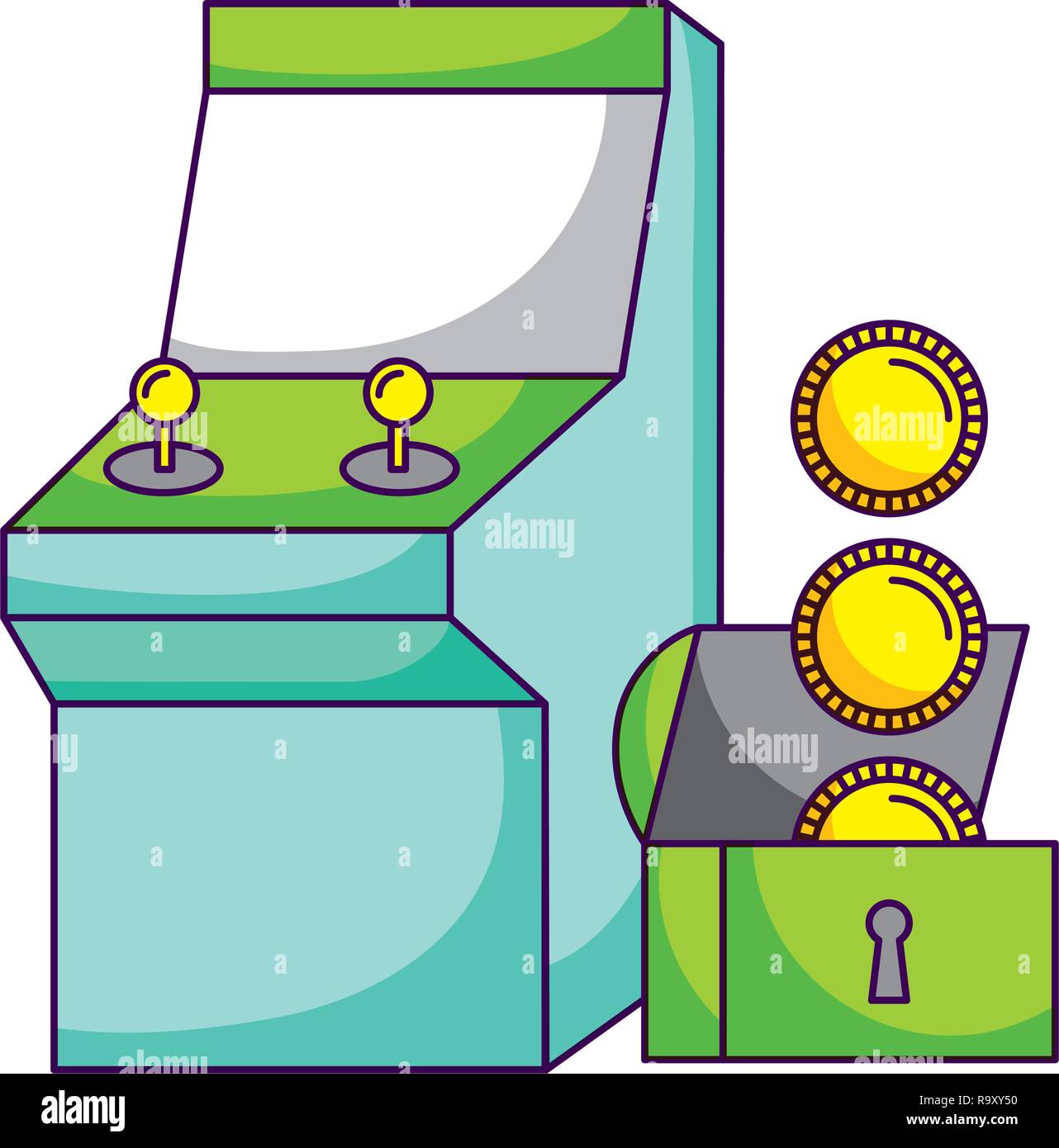 video game concept Stock Vector