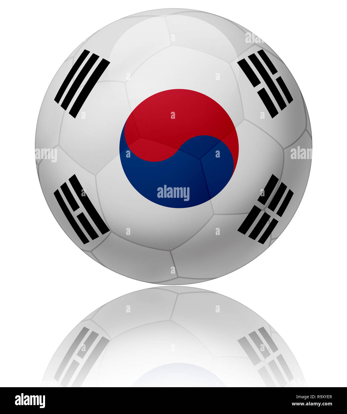 Football south korea flag hi-res stock photography and images - Alamy