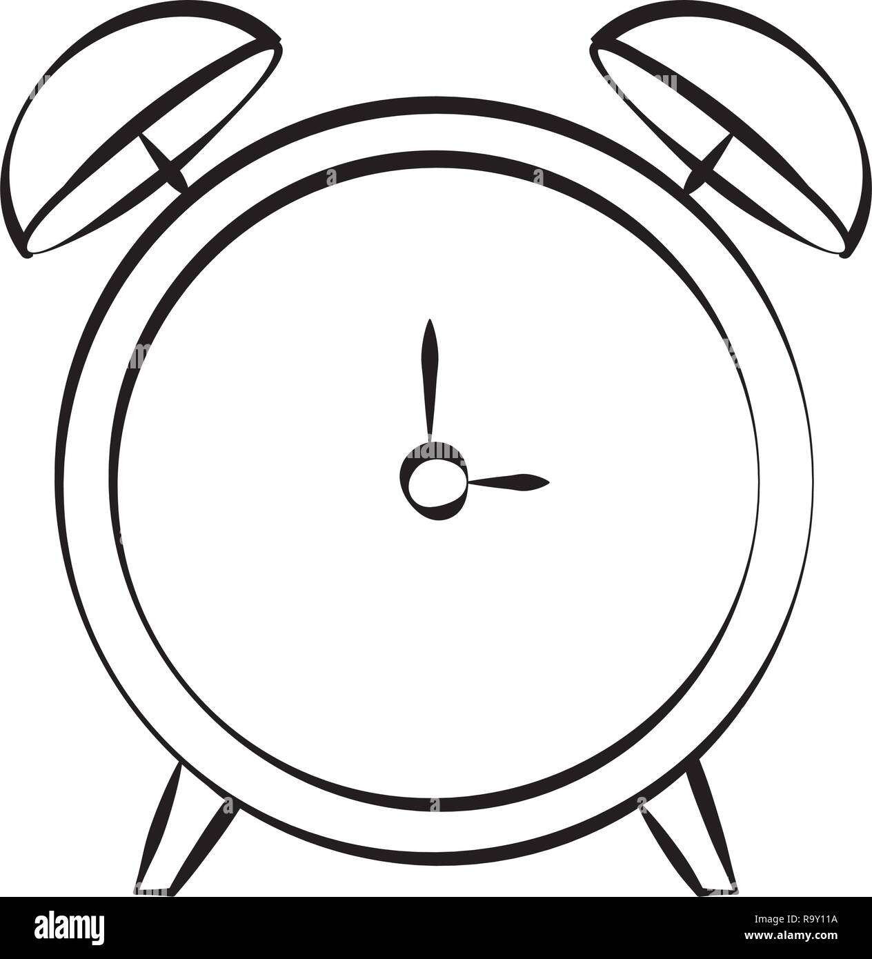 alarm clock doodle Stock Vector Image & Art Alamy