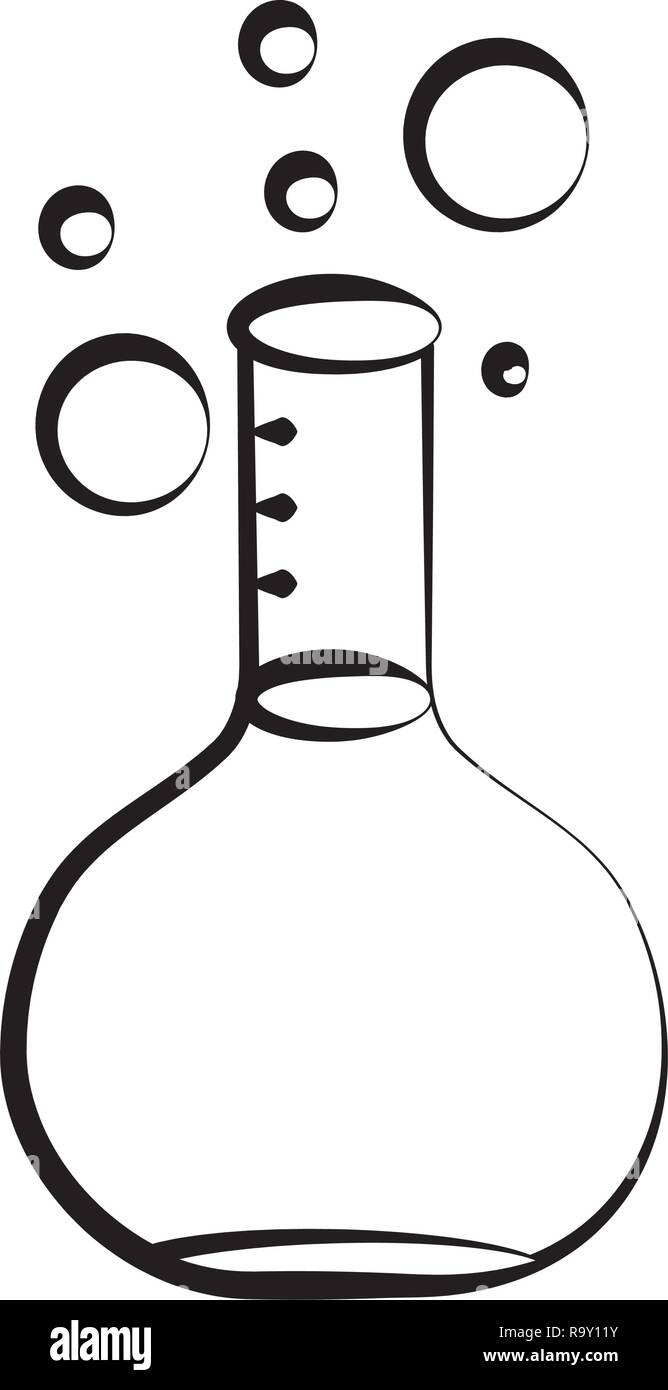 Science Test Tube Drawing High Resolution Stock Photography and Images