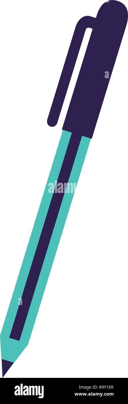 school pen supply on white background Stock Vector Image & Art - Alamy