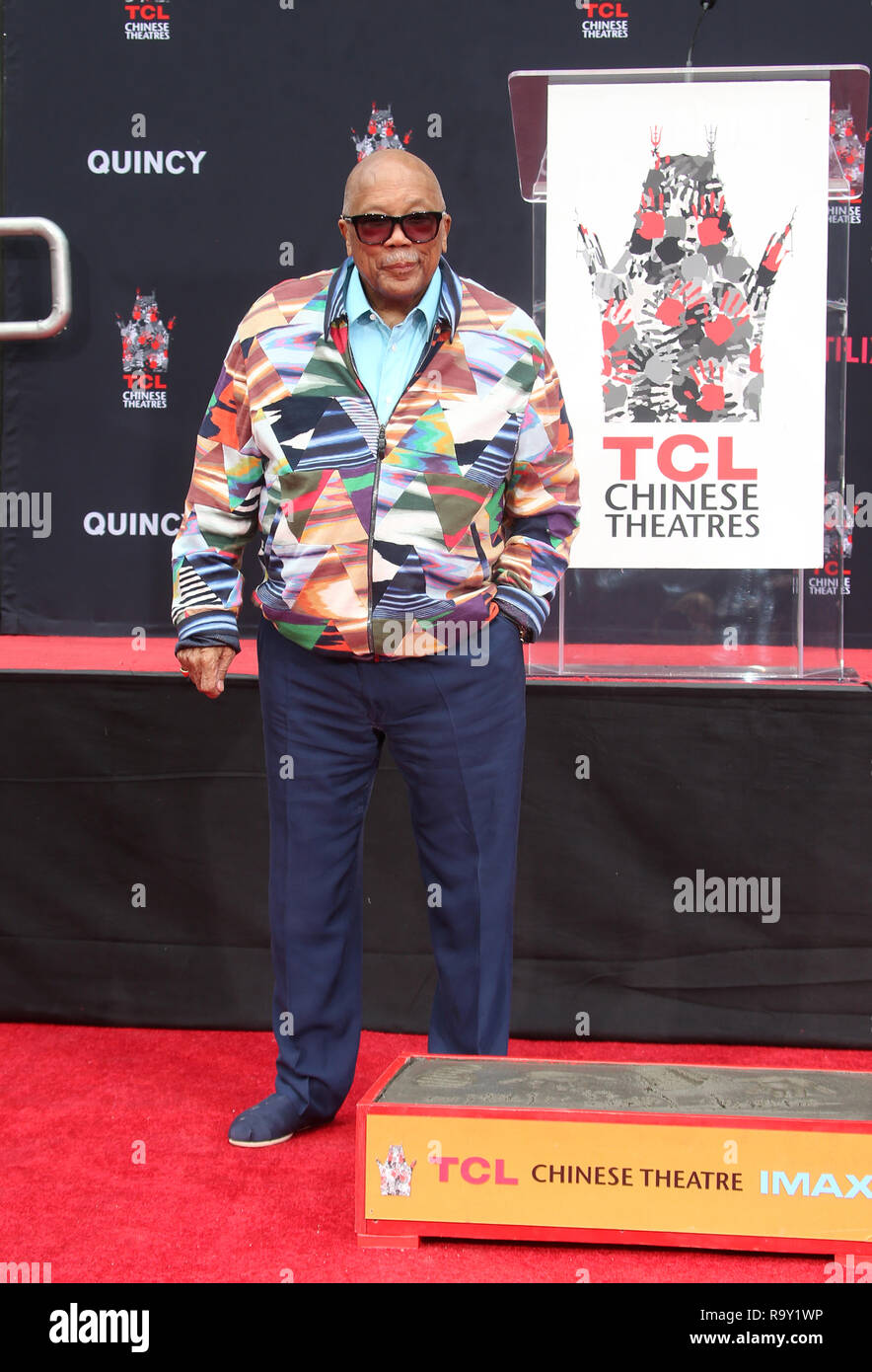 Quincy Jones hand and footprint ceremony at TCL Chinese Theater