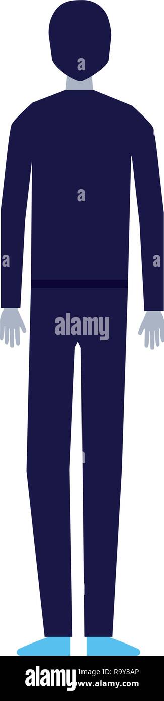 man character standing on white background Stock Vector Image & Art - Alamy