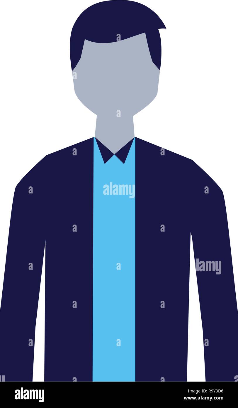 man character standing on white background Stock Vector Image & Art - Alamy