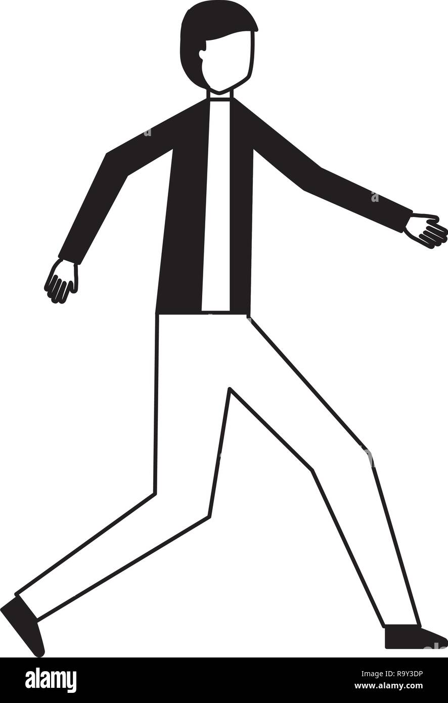 man character standing on white background Stock Vector Image & Art - Alamy