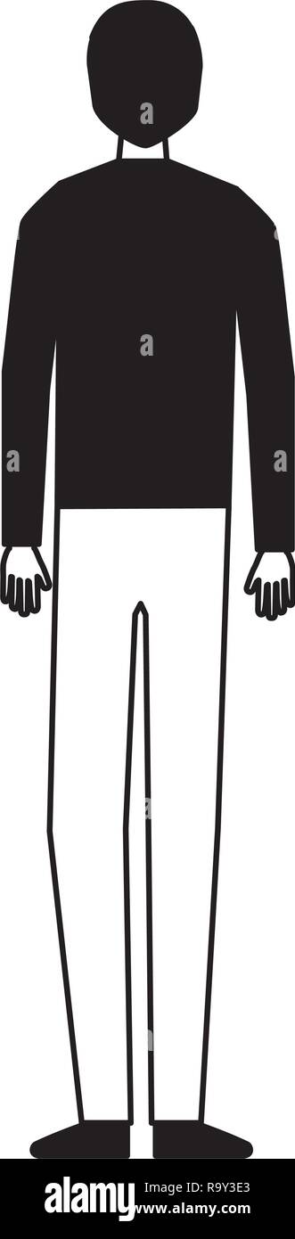 man character standing on white background Stock Vector Image & Art - Alamy