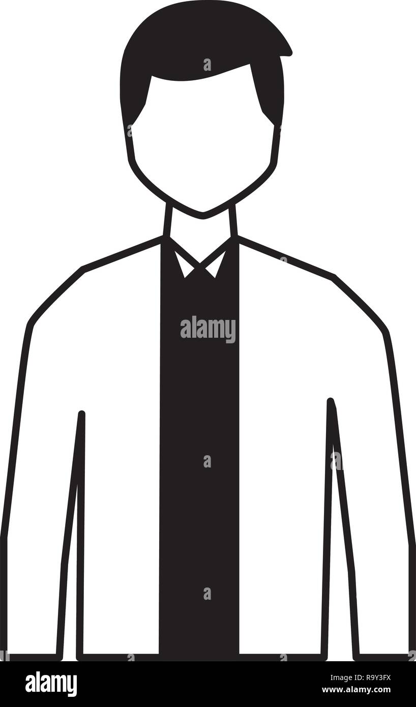 man character standing on white background Stock Vector Image & Art - Alamy