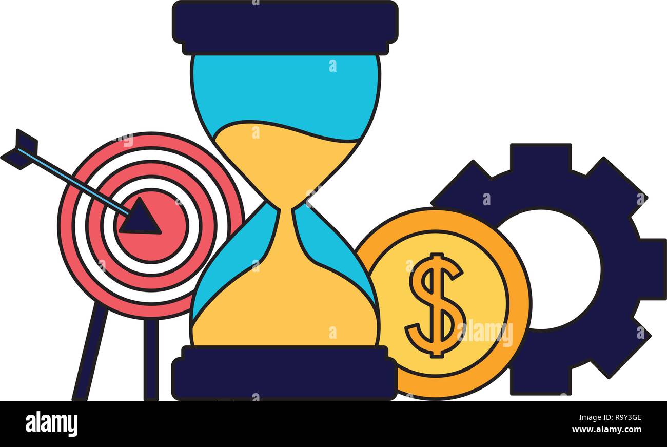 Hourglass gear business Stock Vector Images - Alamy
