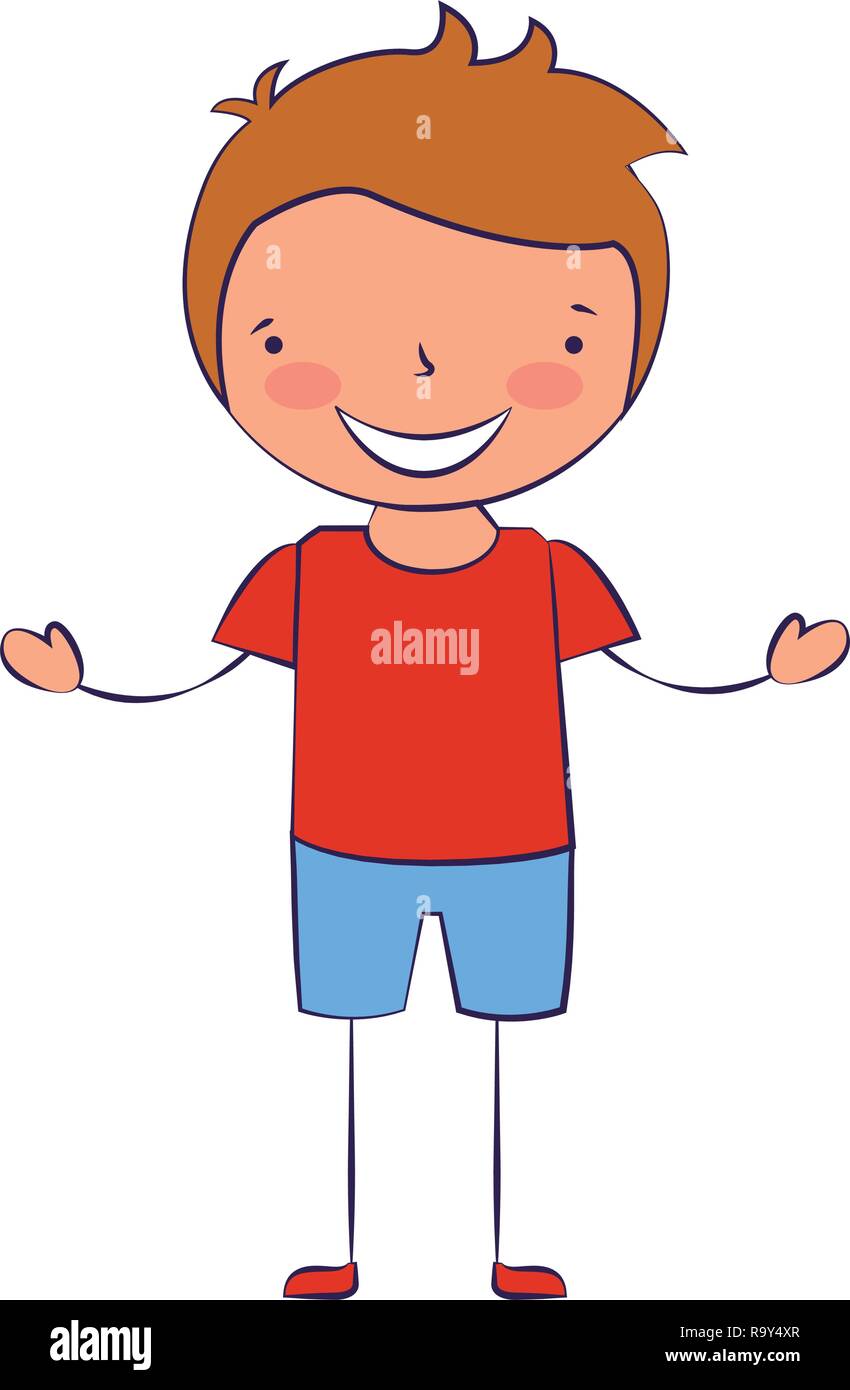 smiling young boy Stock Vector Image & Art - Alamy
