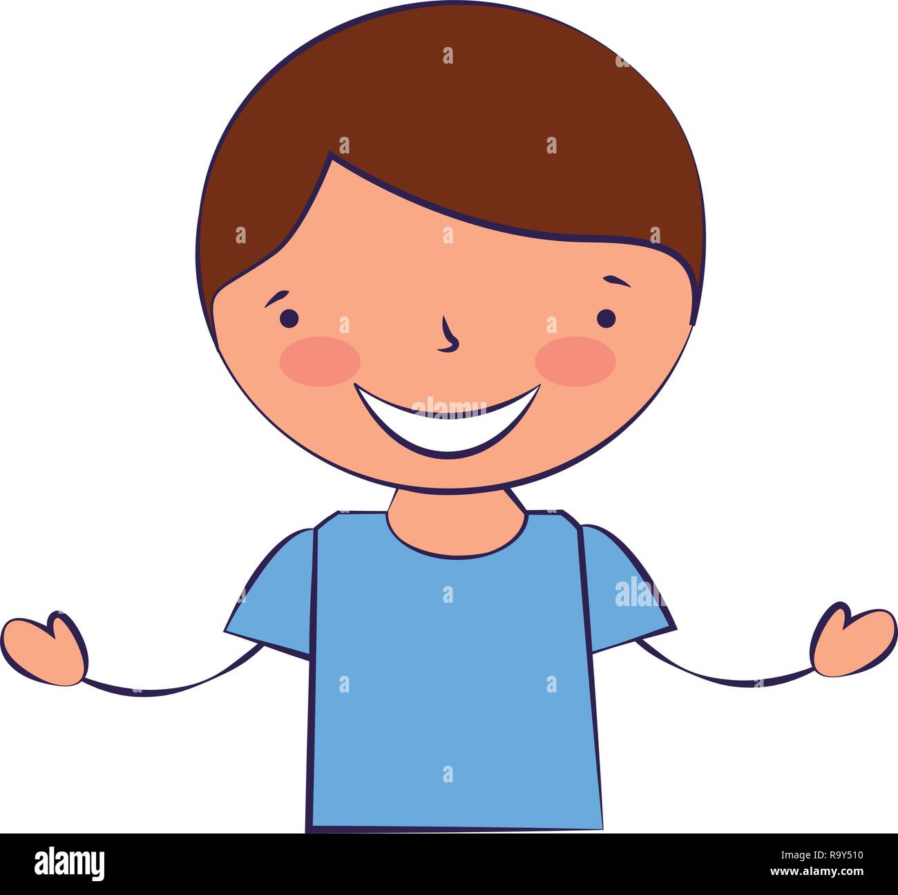 smiling young boy Stock Vector Image & Art - Alamy