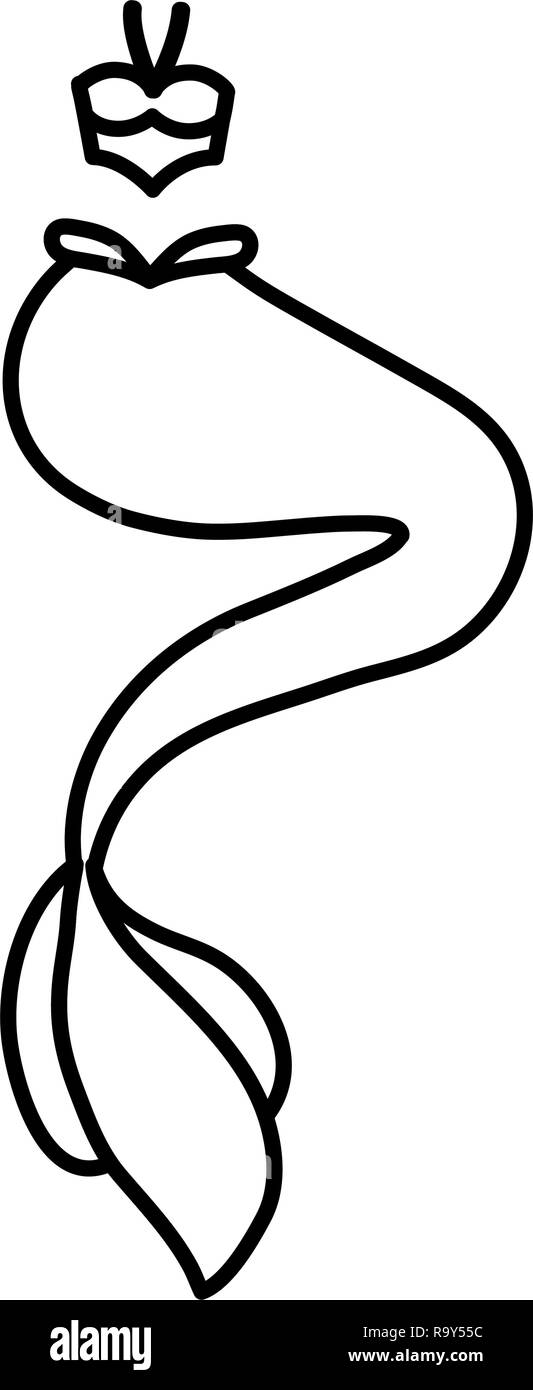 Little mermaid costume Stock Vector Images - Alamy