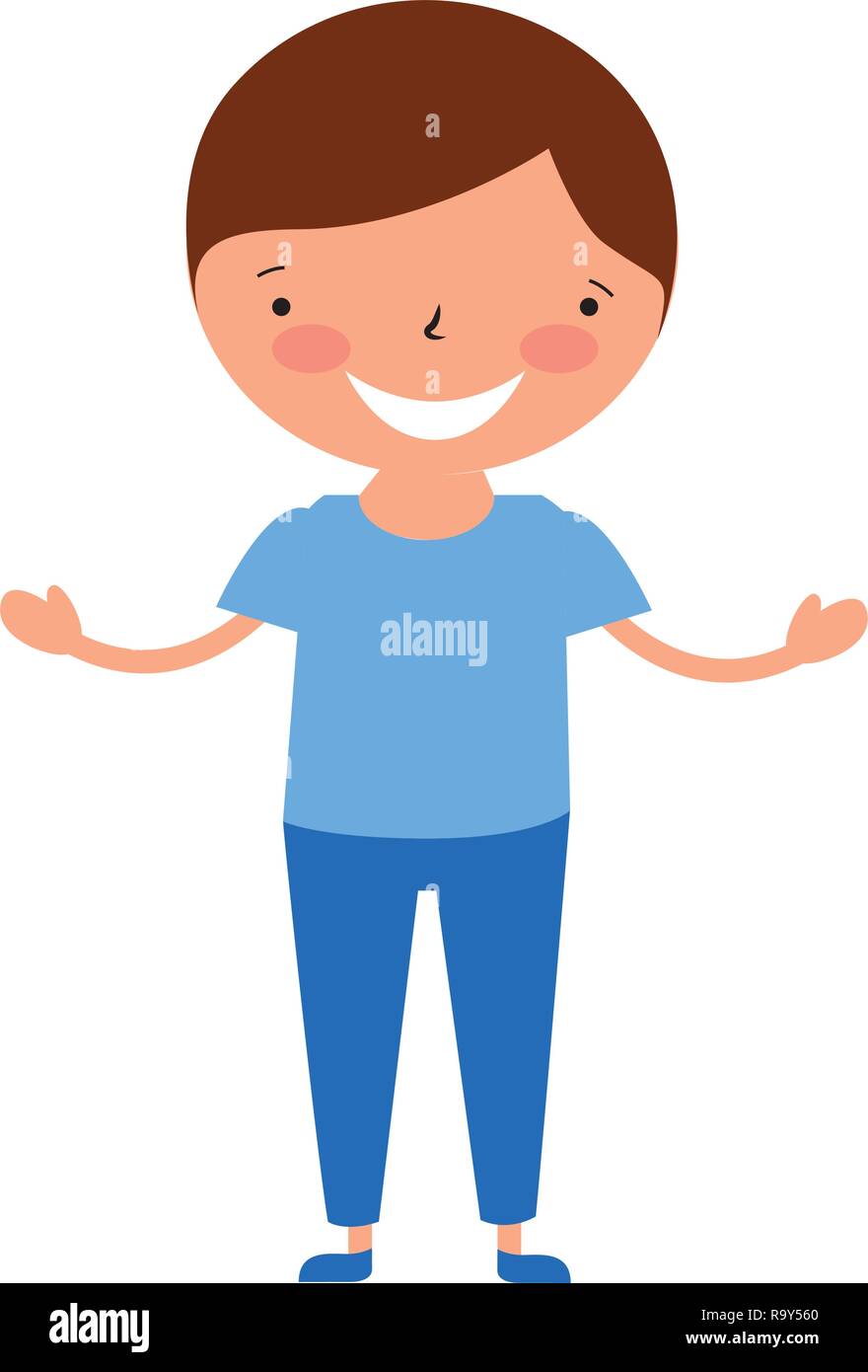 smiling young boy Stock Vector Image & Art - Alamy