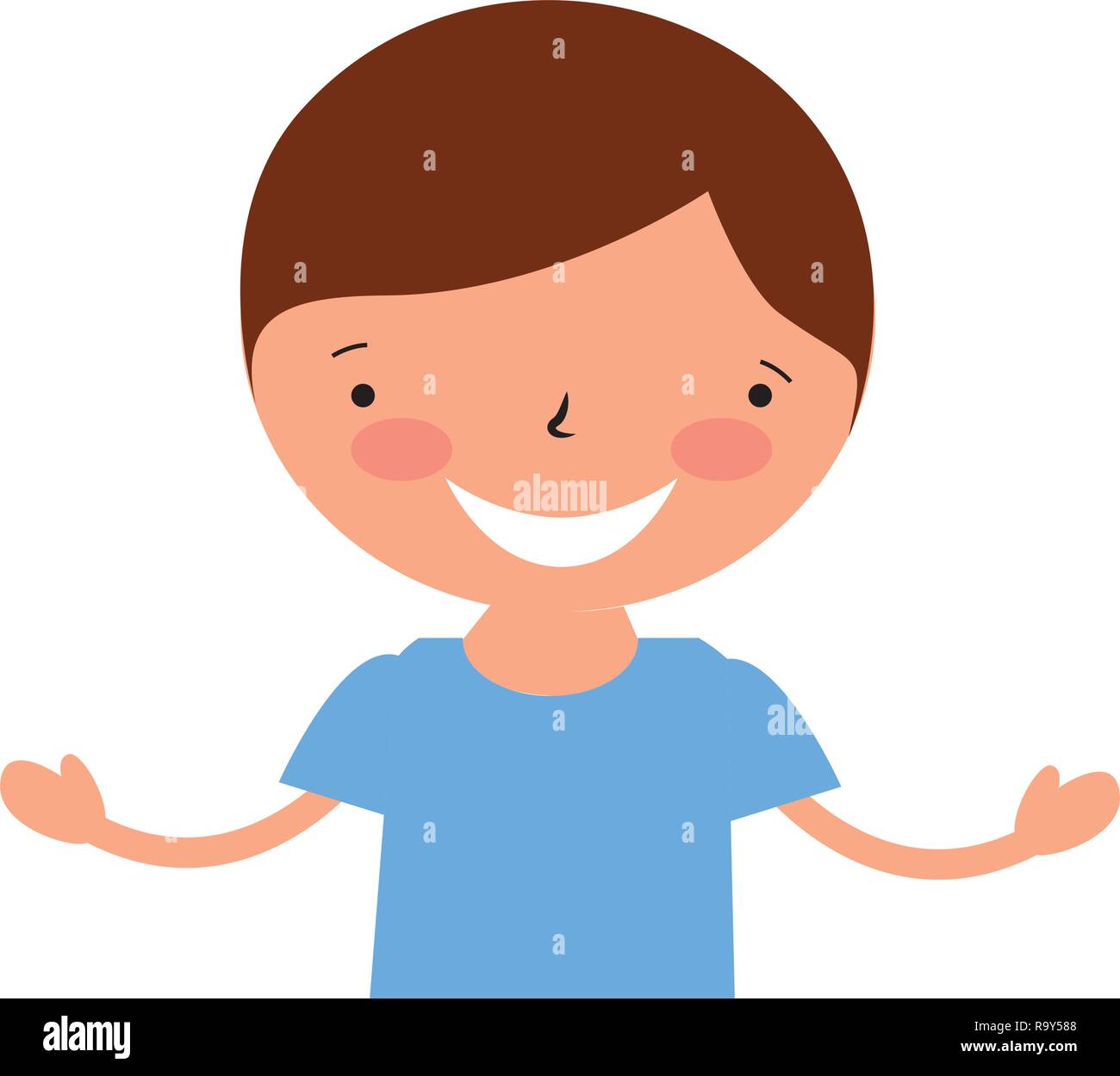 smiling young boy Stock Vector Image & Art - Alamy