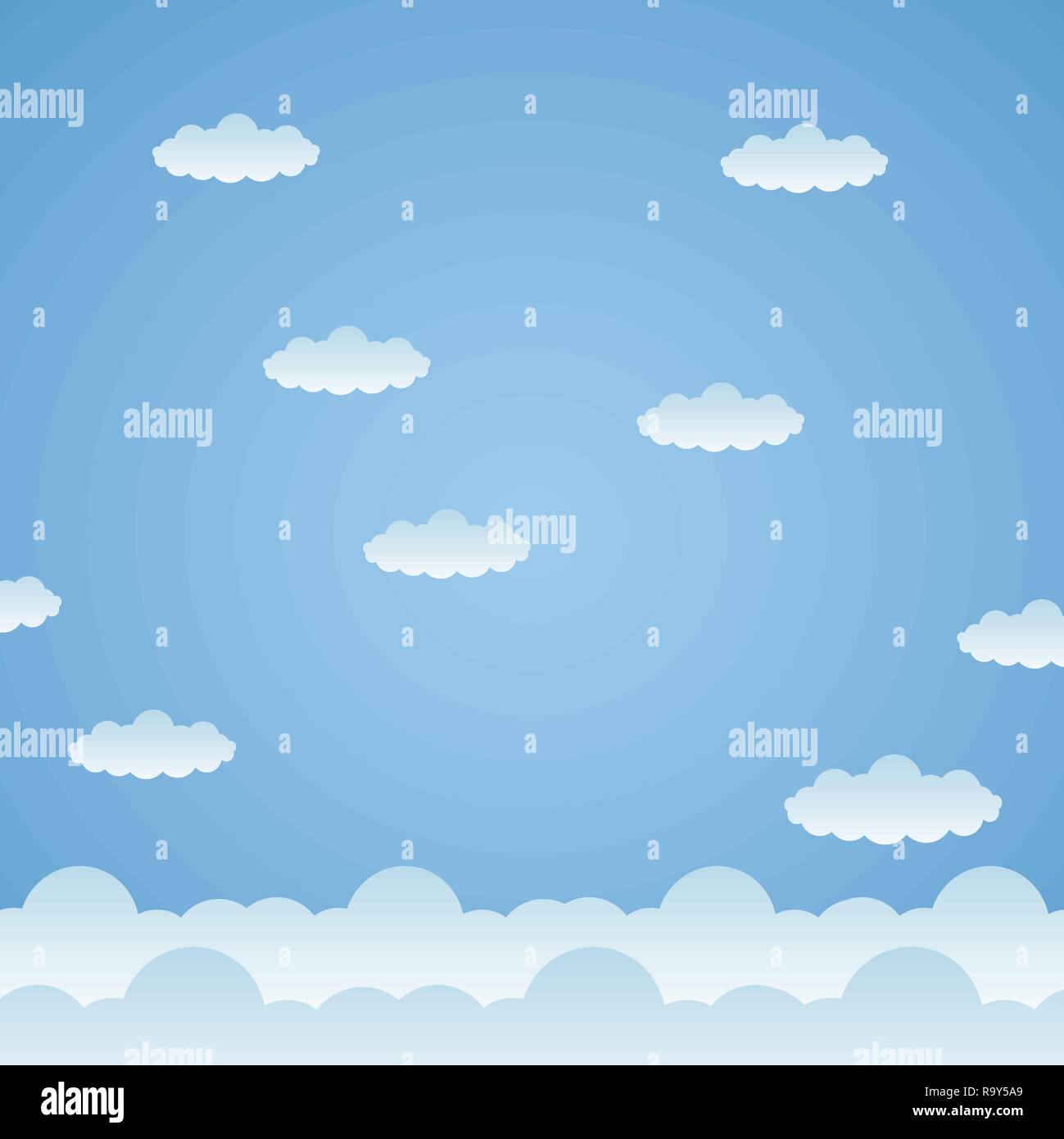 blue clouds sky background Stock Vector Image & Art - Alamy