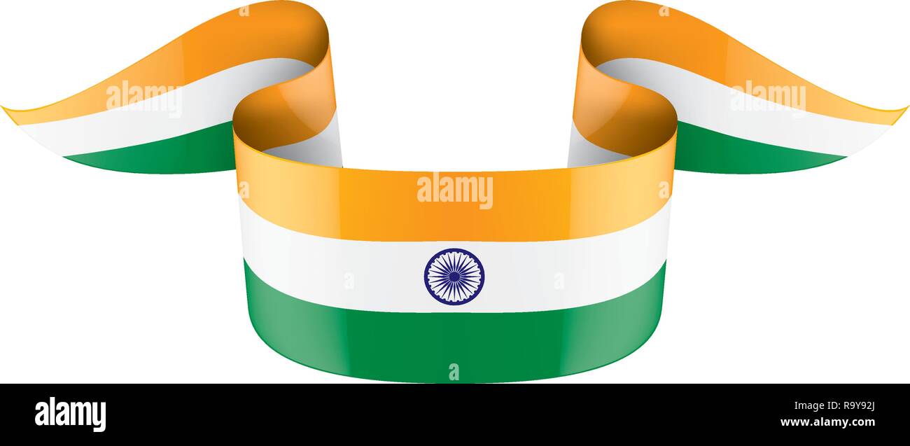 India flag, vector illustration on a white background Stock Vector Image &  Art - Alamy