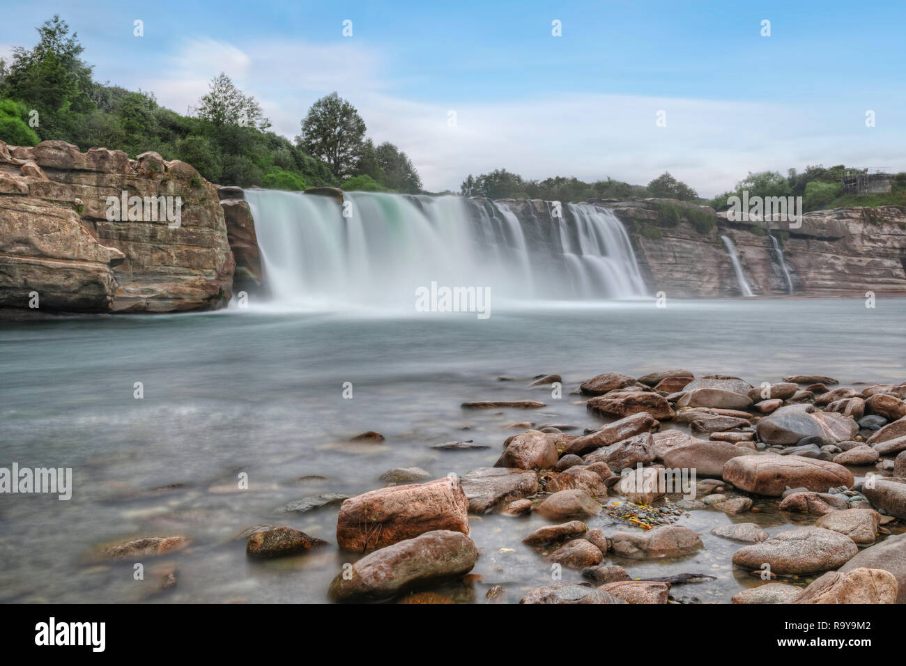 Maruia Falls, Tasman, South Island, New Zealand Stock Photo