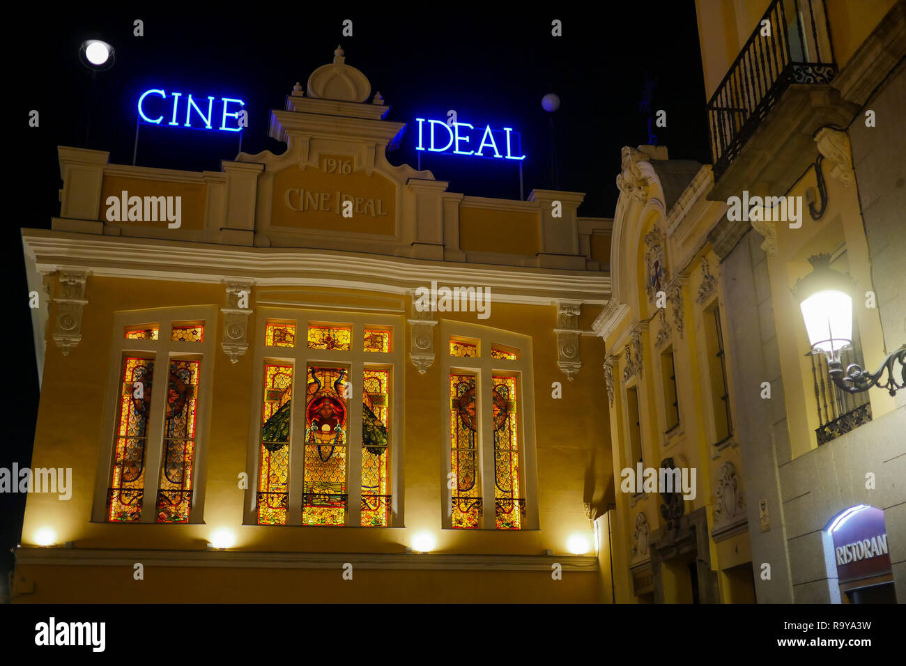 Cinema Ideal, Madrid, Spain Stock Photo - Alamy