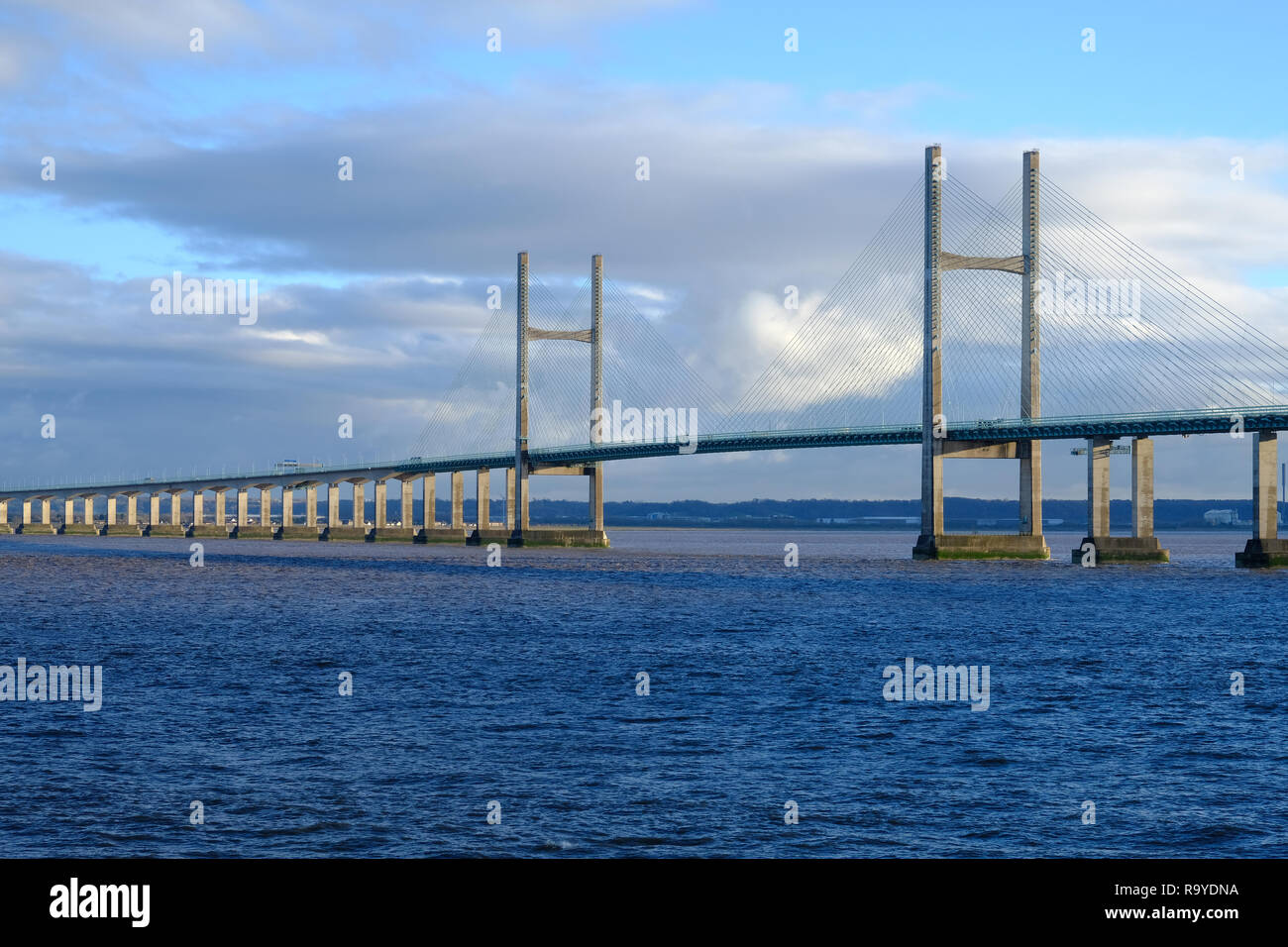 Second Severn Crossing over the mouth of the River Severn, England Stock Photo