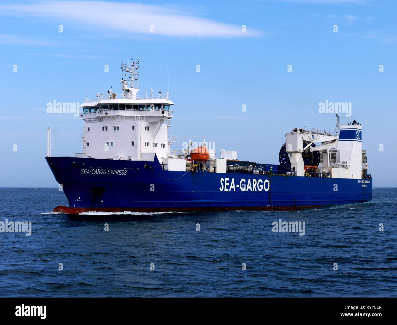 Ro-Ro Cargo Ship. Stock Photo