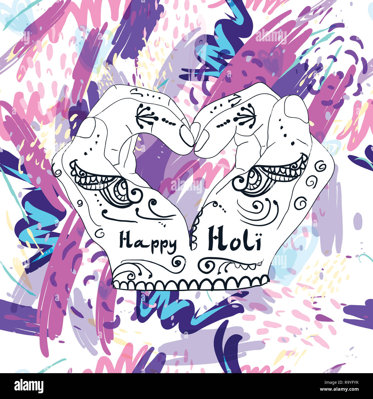 Abstract holiday background Happy Holi colors India. stained watercolor  splashes in pastel colors. Beautiful abstract texture fashion style 80 x  Memph Stock Photo - Alamy