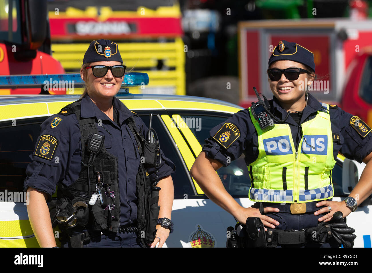Female Police officers Stock Photo