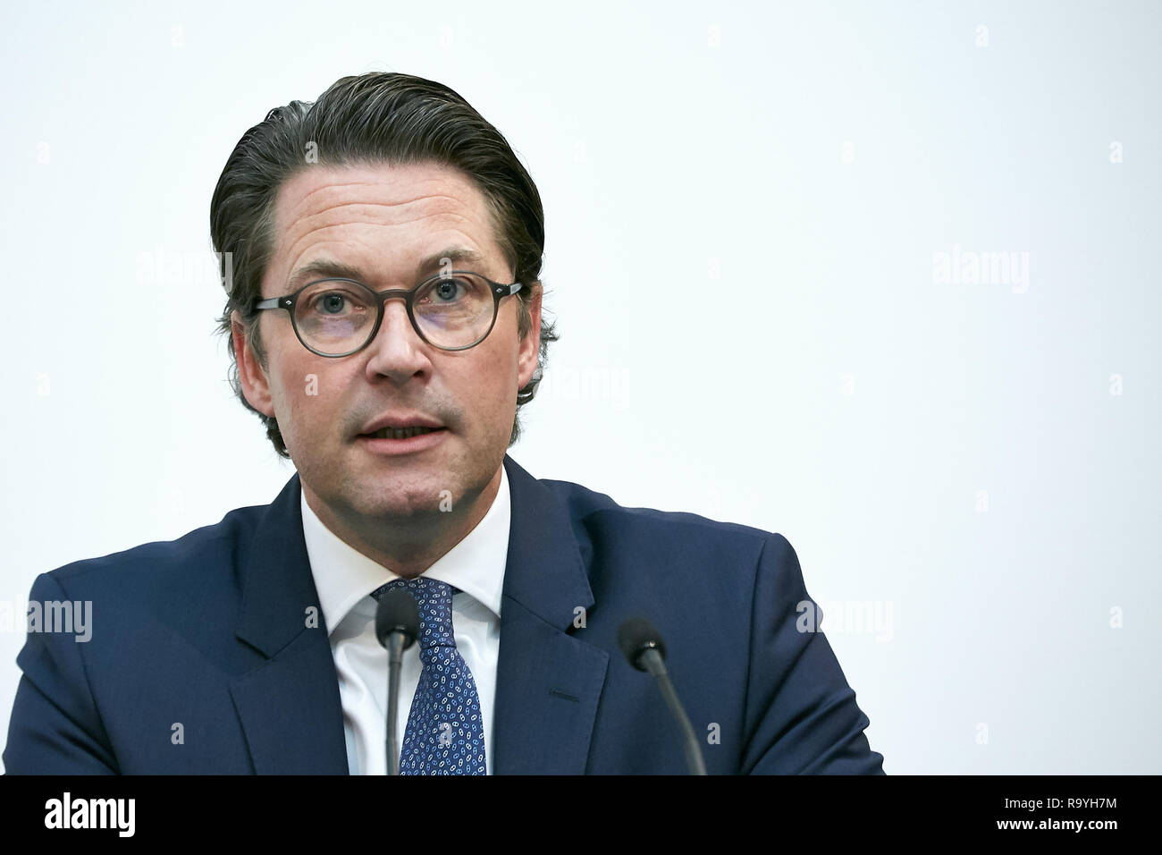 06.11.2018, Berlin, Deutschland - Andreas Scheuer, Bundesminister fuer Verkehr und digitale Infrastruktur. 00R181106D043CARO.JPG [MODEL RELEASE: NO, P Stock Photo