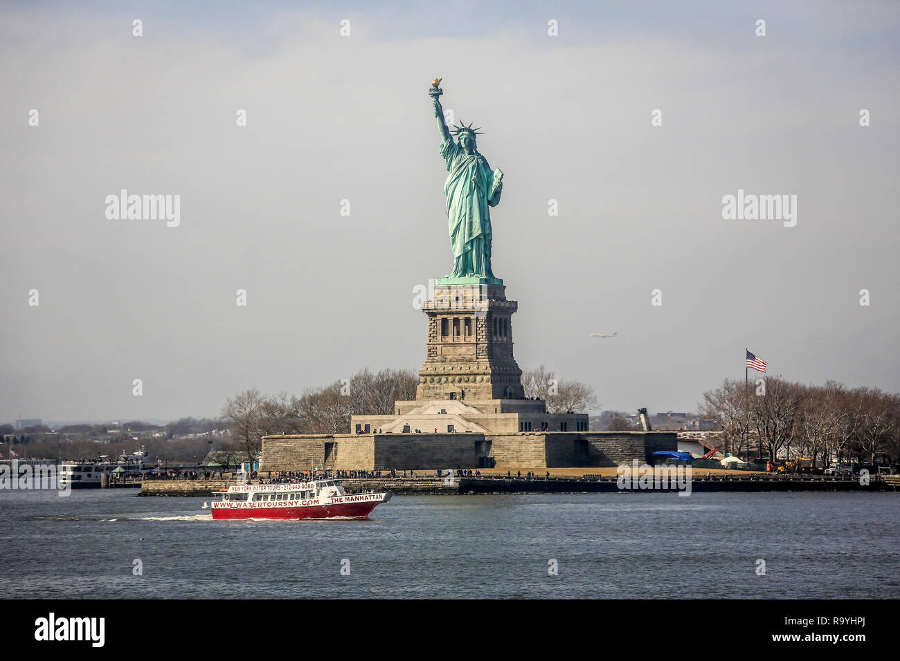 20.02.2018, New York City, New York, Vereinigte Staaten von Amerika - Freiheitsstatue, Statue of Liberty, Liberty Island, USA. 00X180220D125CARO [MODE Stock Photo