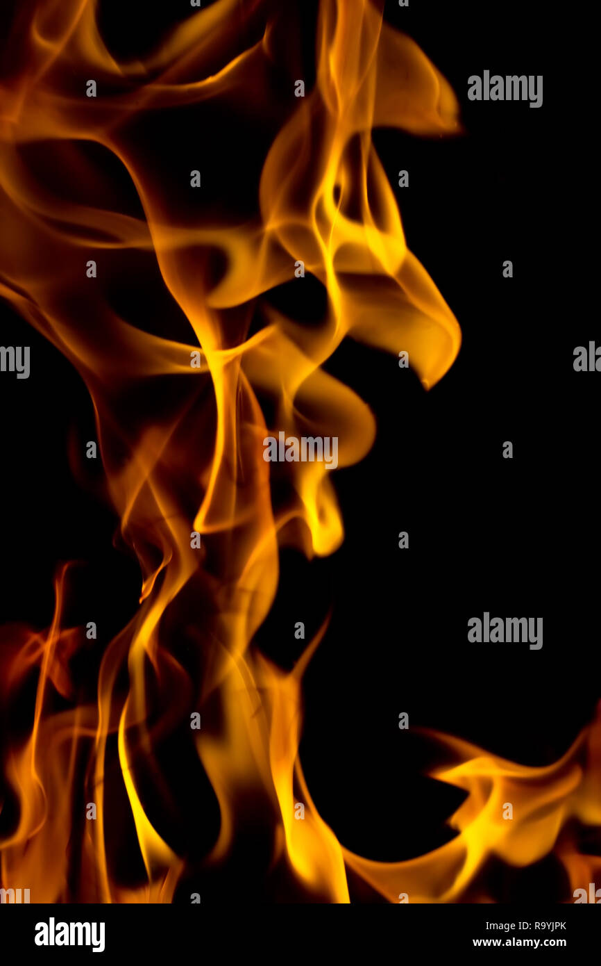 hot fire flames - abstract background and texture concept, elegant ...