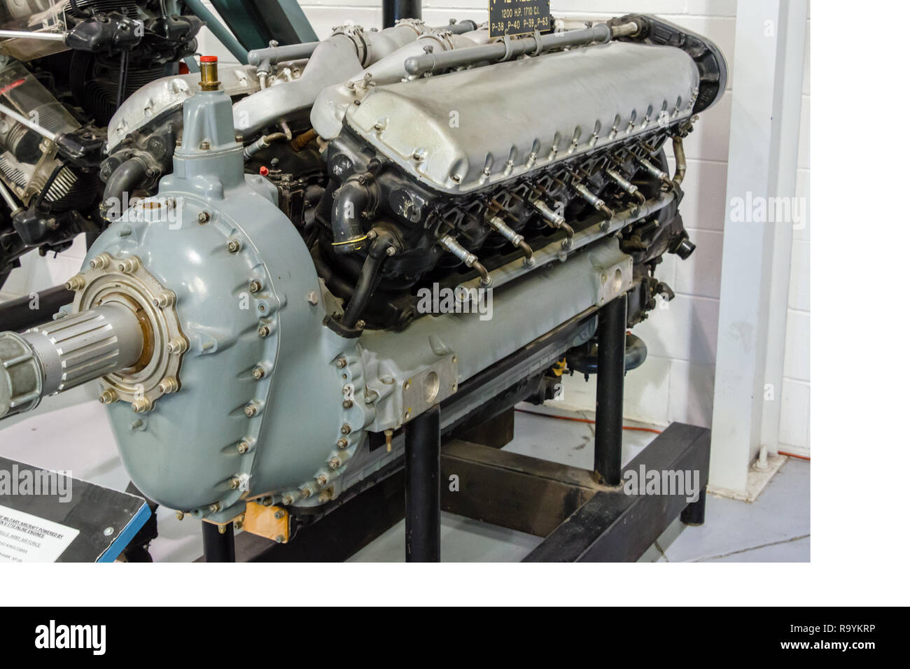 Pratt Whitney R-1830 Aircraft Engine Stock Photo
