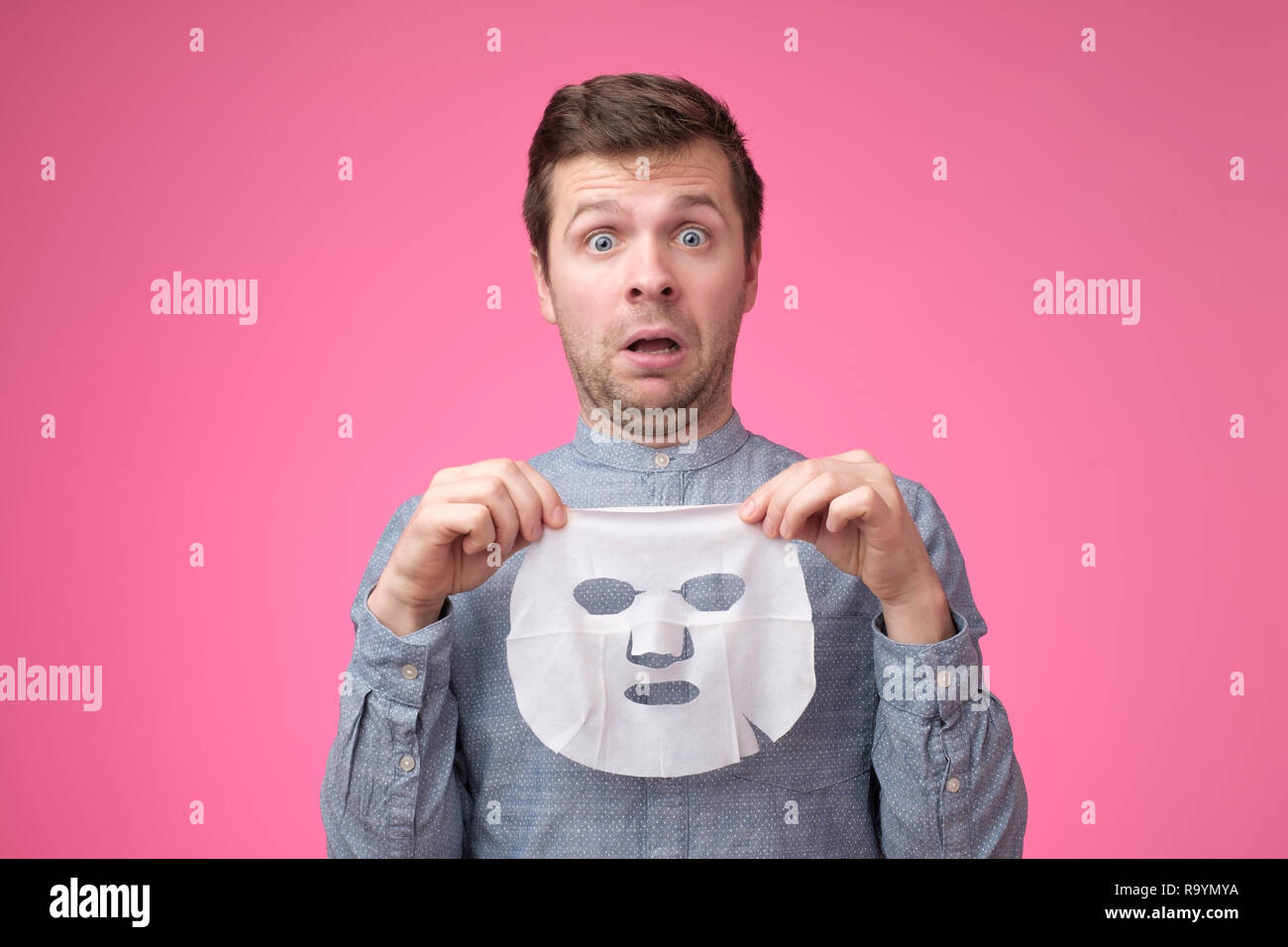 Spa man mask caucasian hi-res stock photography and images - Alamy