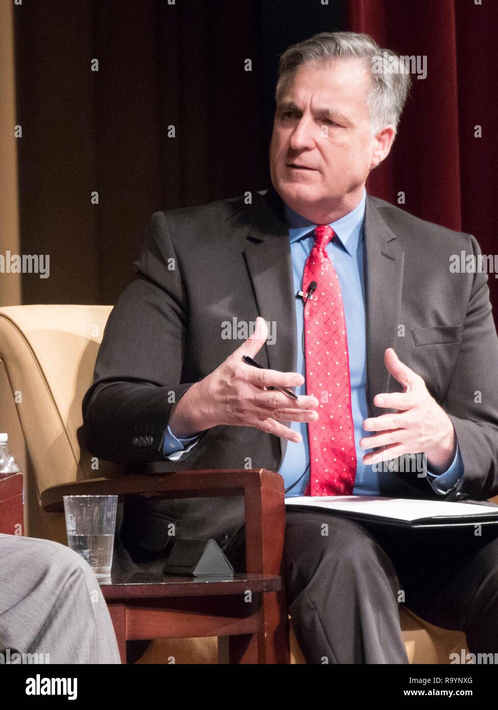 John Milewski, Managing Editor at the Wilson Center during a discussion on Vietnam at the National Archives November 14, 2018 in Washington, D.C. Stock Photo