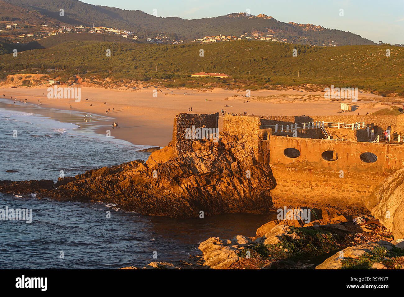Guinho beach, a beautiful beach in Cascais, near Lisbon Stock Photo