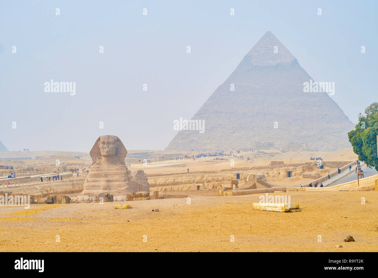 Archaeological site of Giza Necropolis is famous for Pyramids and Great