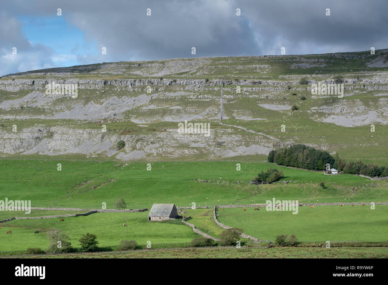 Limestone scenery in Chapel le Dale, near Ingleton. Yorkshire Dales