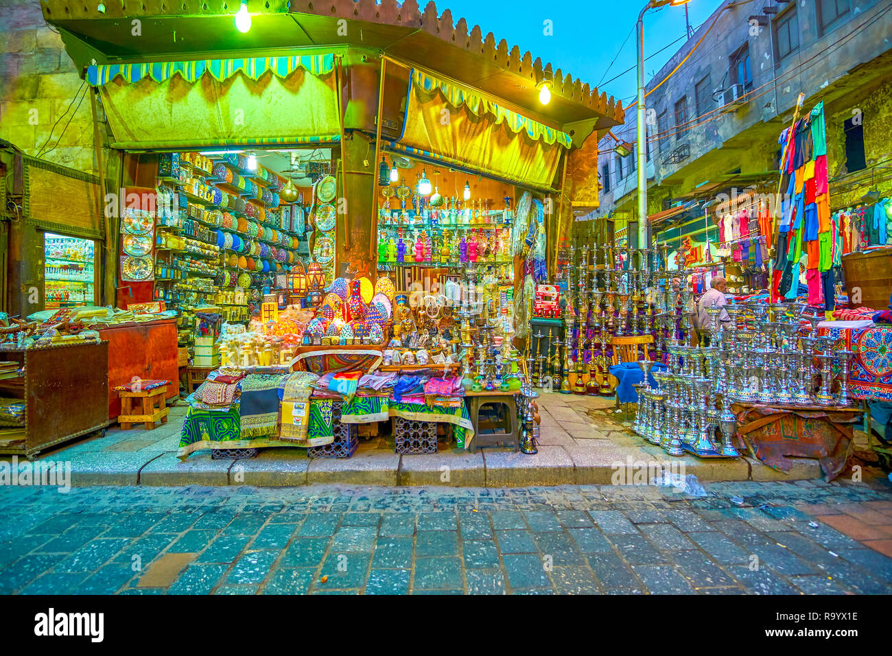Market Cairo Egypt Souvenirs High Resolution Stock Photography and