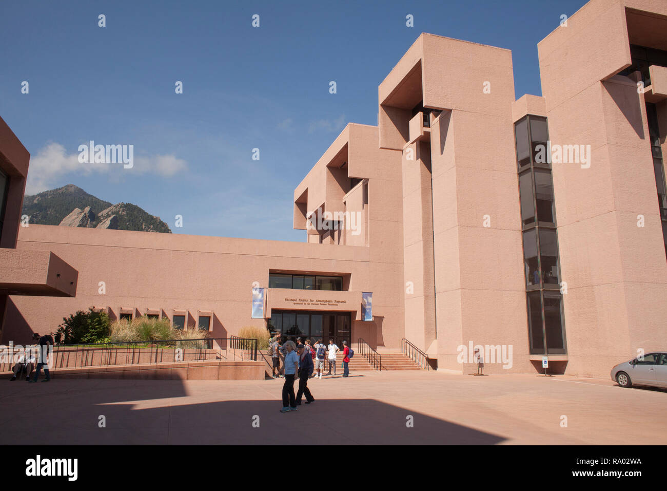 Exterior of the National Center for Atmospheric Research in Boulder, Colorado Stock Photo