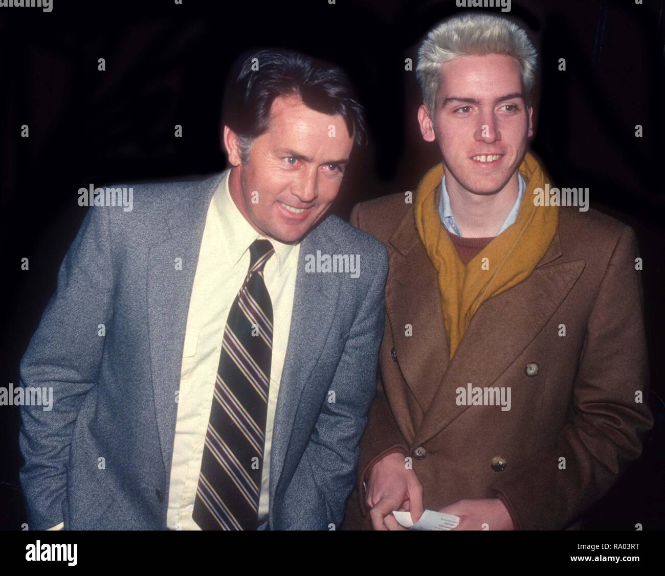 Martin Sheen with son Ramon Estevez 1982 Photo By John Barrett/PHOTOlink Stock Photo