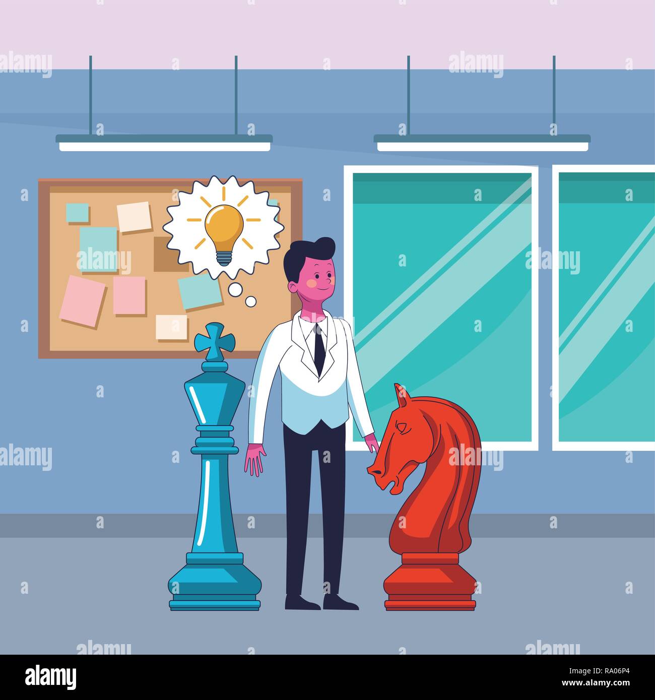 executive businessman cartoon vector illustration graphic design Stock ...