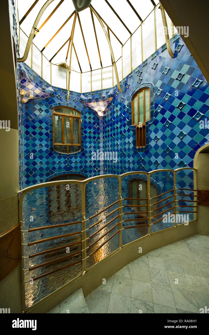 The Interior Of The Casa Batllo House Designed By Antoni