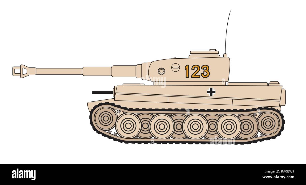 German Tiger I Heavy Tank- World War Toon Meng Model Kids Caricature ...