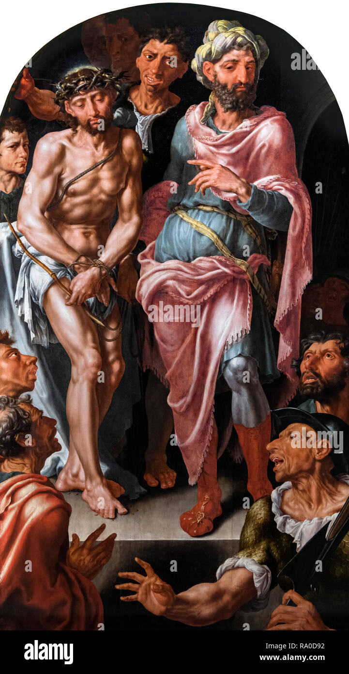 Central Panel Of Ecce Homo Tryptych By Maerten Van Heemskerck Oil On Panel