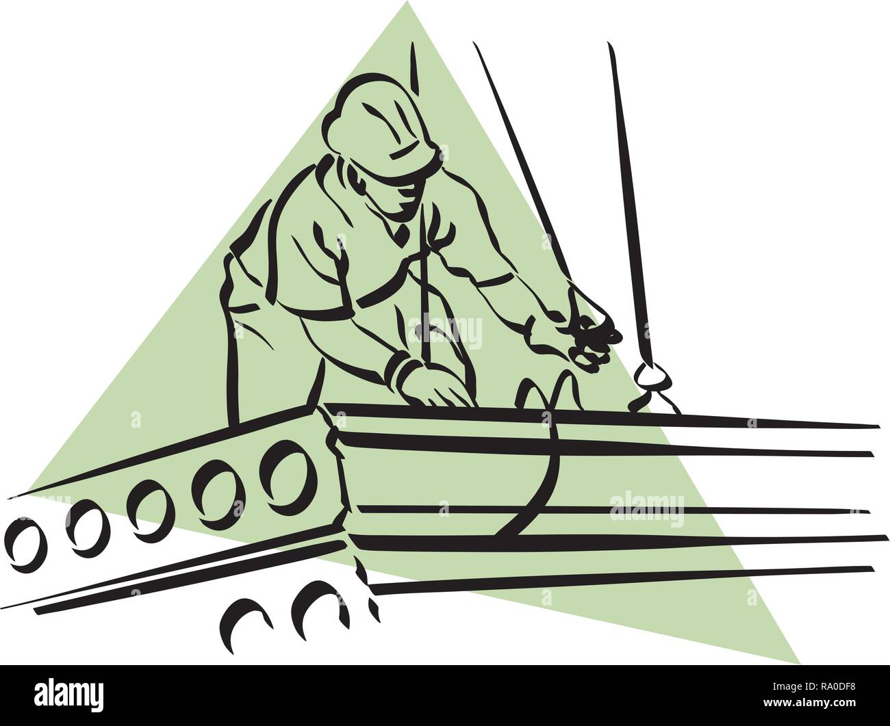 Illustration of a construction worker to work Stock Vector Image & Art ...