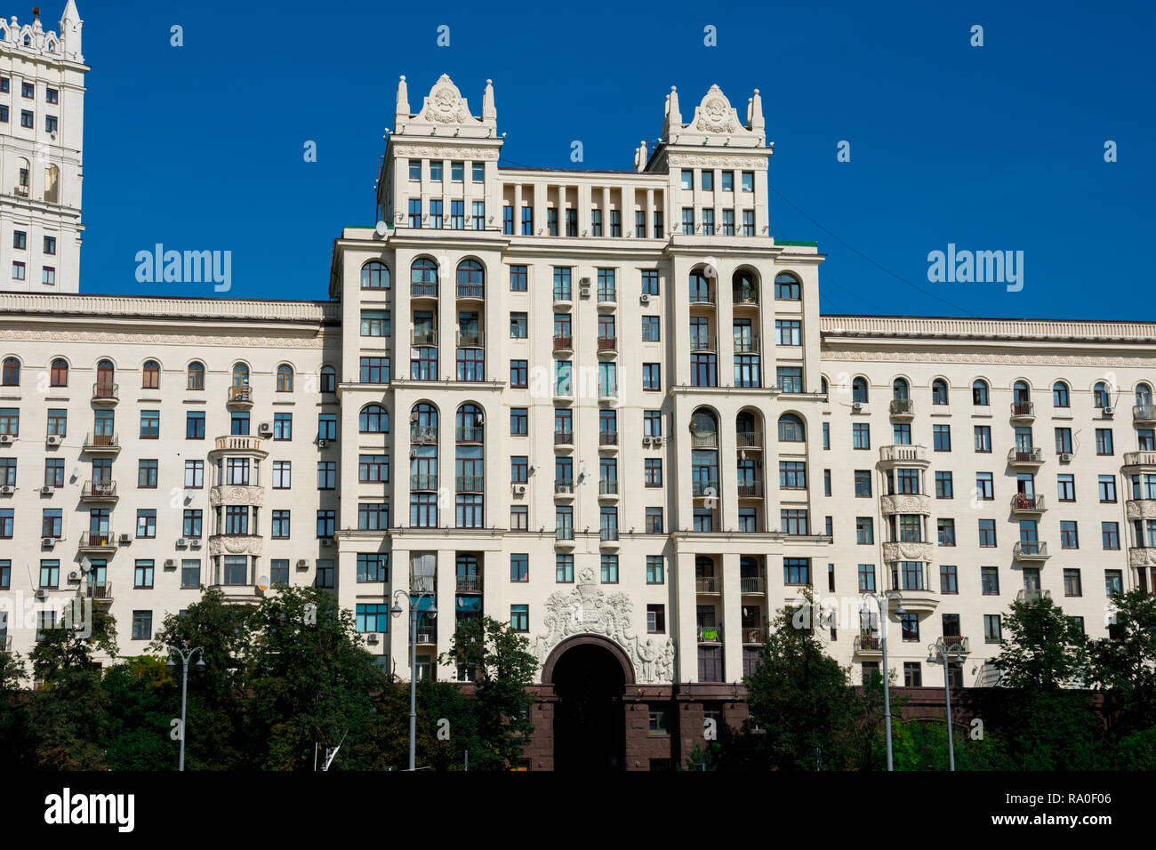 Moscow Russia August 26 2018 View Of Kotelnicheskaya Embankment