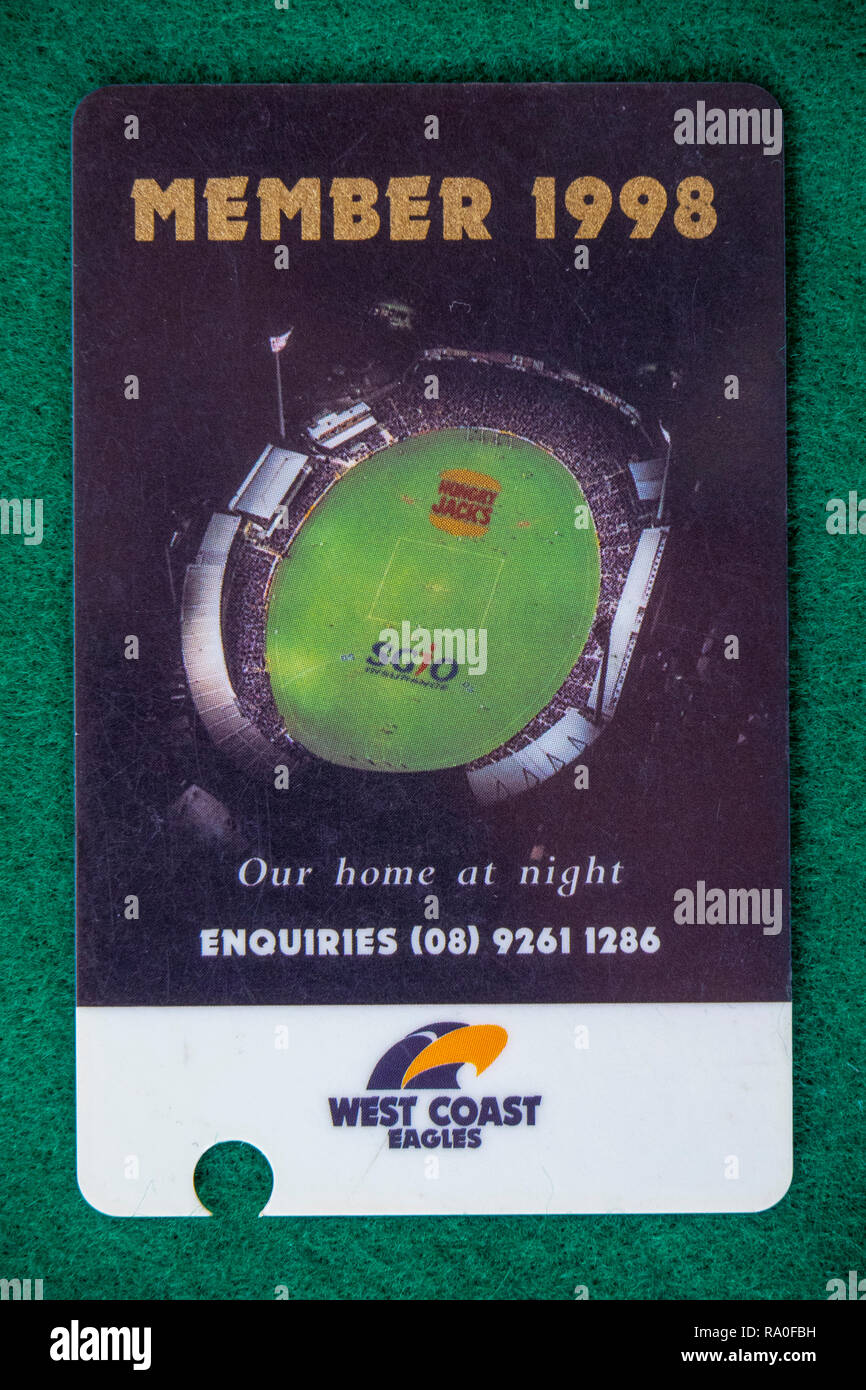 Subiaco Oval at night on the West Coast Eagles Football Club membership